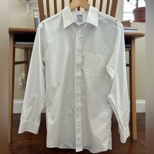 Brooks Brothers Explorer Collection Non-Iron, Dress Shirt - White